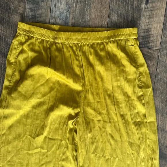 MODERN WORKS | Medium Vibrant Yellow Wide-Leg Pants - Picture 5 of 5